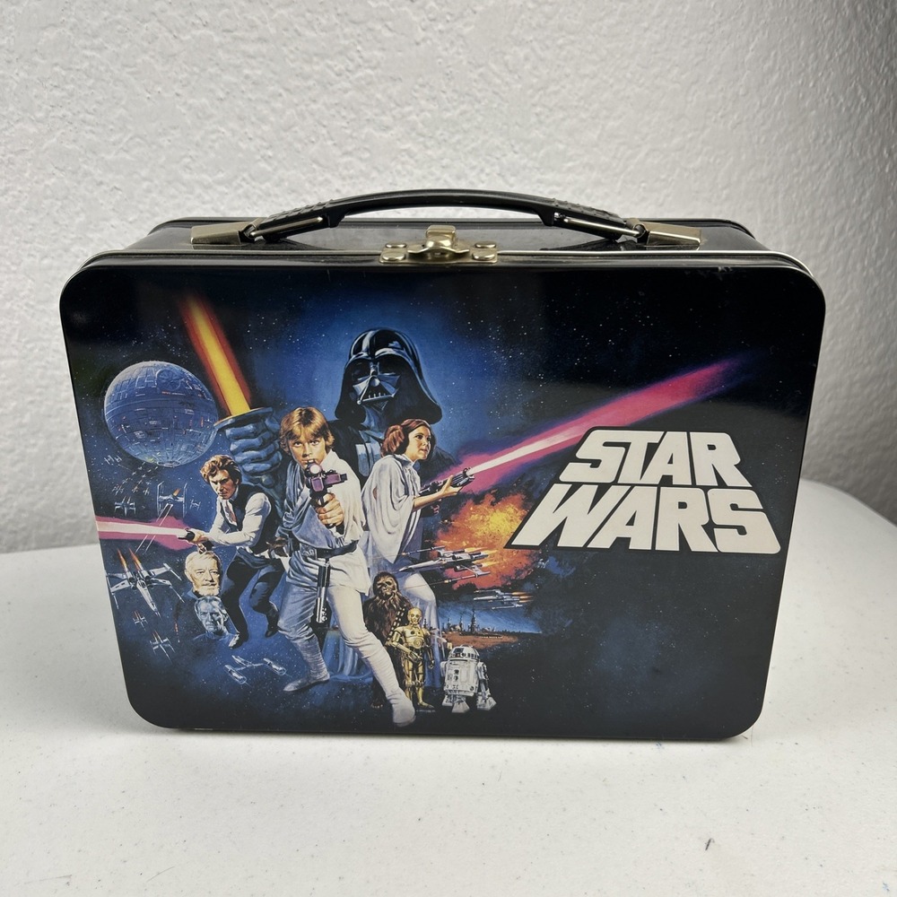 Star Wars Original A New Hope‎ Vintage Tin Lunch Box W/Classic Cover Image